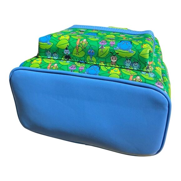 LOUNGEFLY Backpack Adult Green Disney Pixar A Bugs Life Mini All Over‎ Blue Flik main image 7